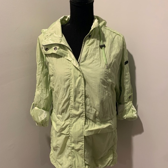 Lucky Brand Water Repellant Anorak jacket in Light Pistachio Medium NWT - Picture 2 of 8